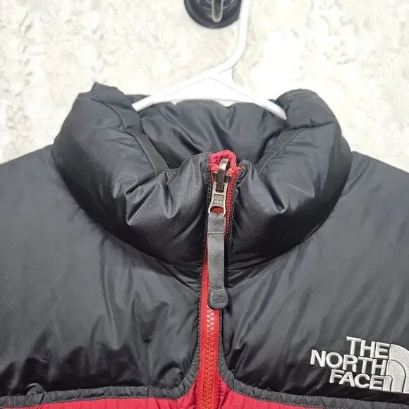 The North Face 1996 Retro Nuptse 700 Fill Jacket Black/Red Puffer Mens Sz L